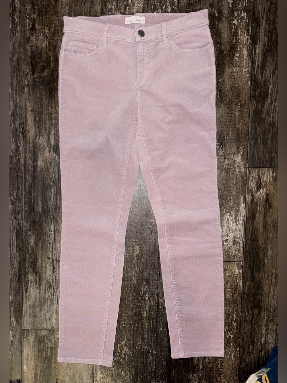 LOFT Skinny Corduroy Jeans in Lavender